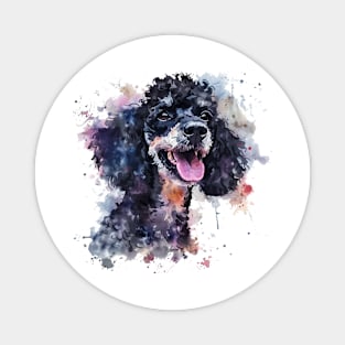 Poodle Pop Art Water Colors for Dog Lovers Magnet